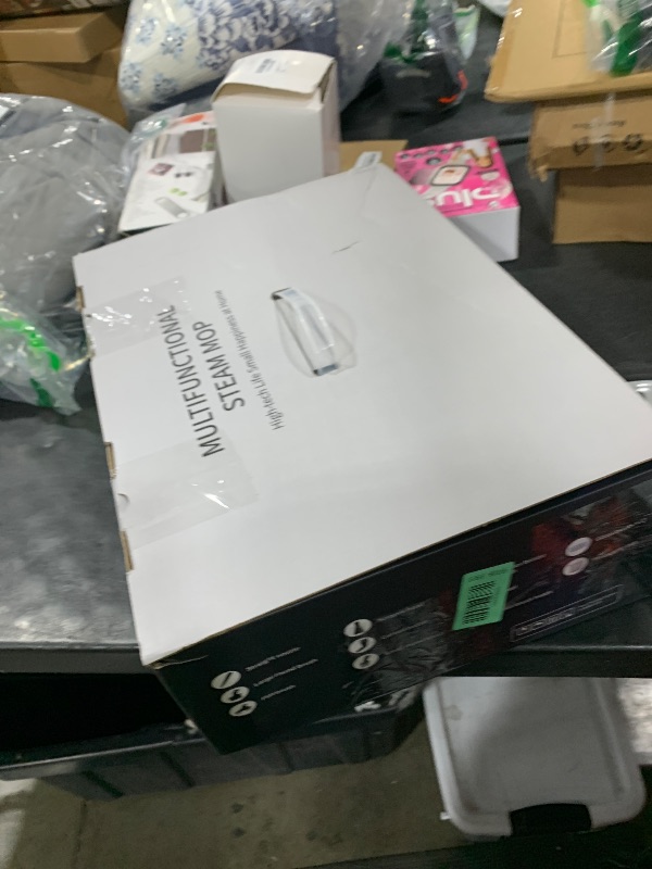 Photo 1 of Leiksen Steam Mop, 12-in-1 Powerful Handheld Steam Cleaner Detachable Steam Mops for Floor Cleaning, 565ML Removable Tank, 23FT Power Cable, MultiPurpose Steamer for Hardwood, Tile, Grout, Furniture