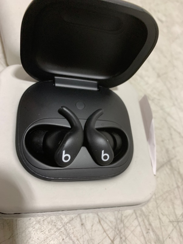 Photo 1 of *SEE CLERK NOTES* Beats Powerbeats Fit - Wireless Noise Cancelling Workout Earbuds with Secure-Fit Wingtips, Up to 30-Hour Battery Life, Sweat & Water Resistant, Apple & Android Compatible - Jet Black