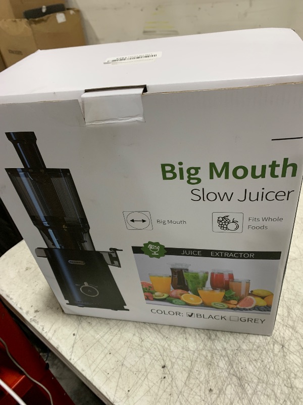 Photo 1 of ECOSELF Black Juicer Machines with Wide Mouth, High Juice Yield