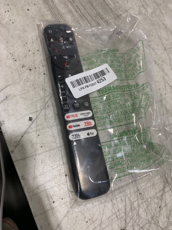 Photo 1 of (Upgrade) Besia RC813 Replacement Remote for All TCL Android/Google TVs, Compatible with Q/S/FHD/UHD/QLED Series Without Voice Command