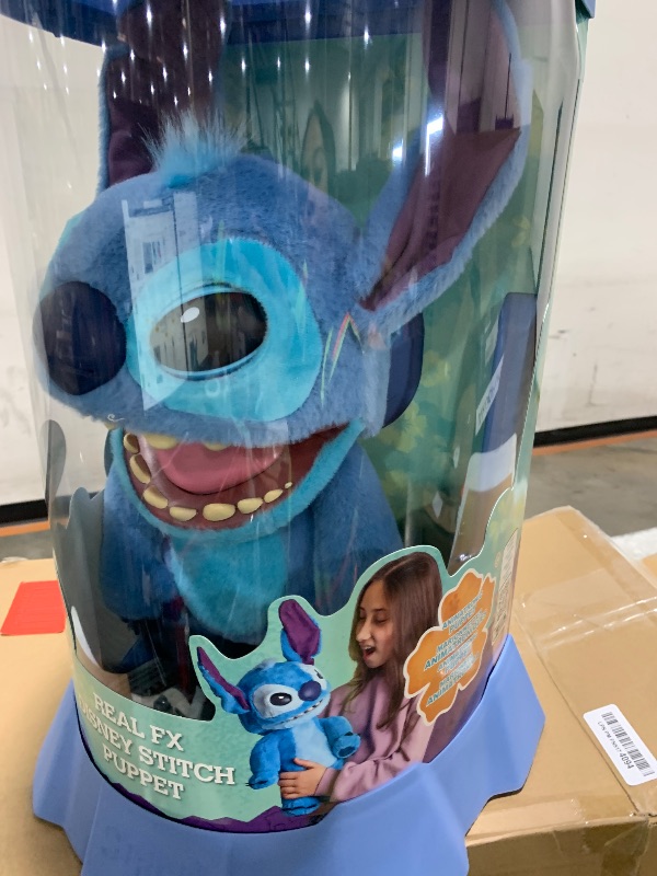 Photo 1 of Wow! Stuff Disney Stitch Puppetronic by RealFX | Looks, Feels & Sounds Real! | Disney's Lilo & Stitch | Over 100 Action & Sounds | 18" High | Ages 6+