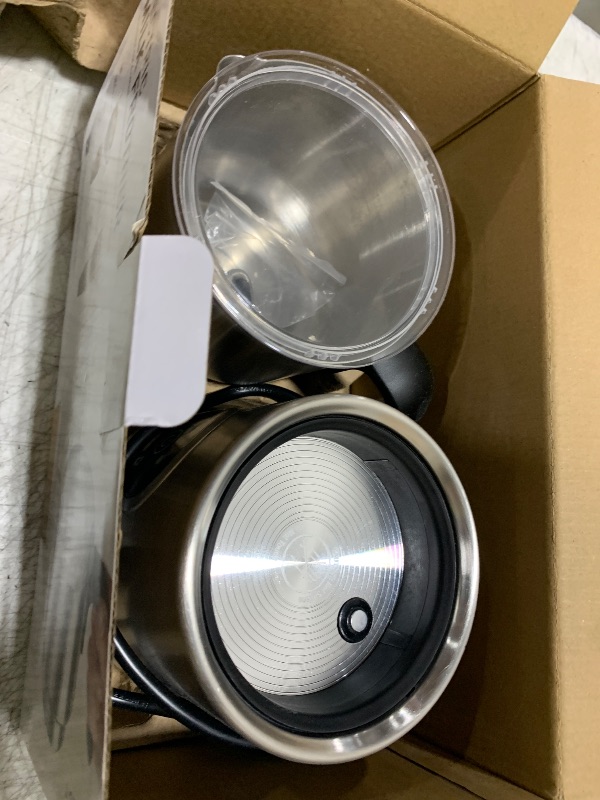 Photo 1 of Milk Frother and Steamer, Large Capacity Detachable Electric Milk Frother, Automatic Warm and Cold Foam Maker, Hot Chocolate Maker, BPA Free