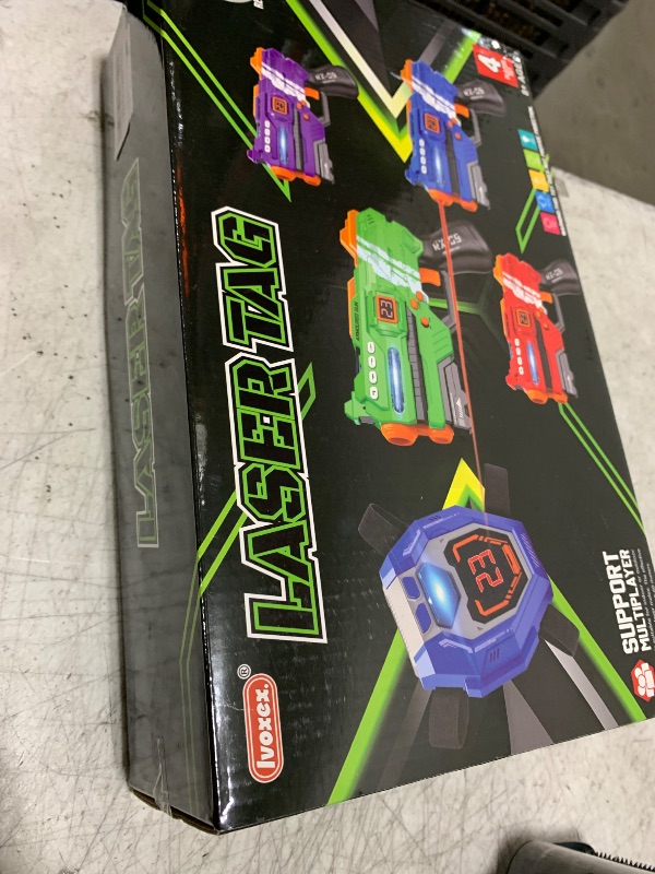Photo 1 of Laser Tag Guns Set of 4 Laser Tag Guns with Digital LED Score Display Vests,Gifts for Teens and Adults Boys & Girls,Adults and Family Fun,Gift for Kids Ages 8 9 10 11 12+Year Old Boy