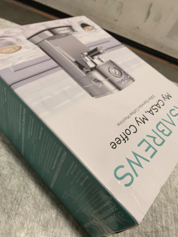 Photo 1 of CASABREWS CM5418 Espresso Machine 20 Bar, Compact Espresso Maker with Steam Milk Frother, Stainless Steel Coffee Machine with 34oz Removable Water Tank for Cappuccino, Gift for Women or Men, Silver