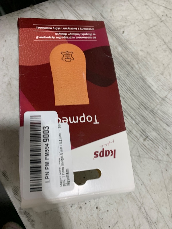 Photo 1 of 1 x Heel Raise, Heel Lift Elevator, Heel Pad, Orthotic Wedge, Many Widths and Heights, Leather Cover, Kaps Topmed Plus, Supplied to NHS, 1 Piece (Height 5 mm / 0.2 inch - Size S)