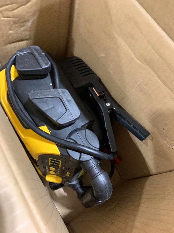 Photo 1 of DEWALT DXAEJ14 Digital Portable Power Station Jump Starter - 1600 Peak Amps with 120 PSI Compressor for Tires, Sports Equipment & Bikes, 15W USB-A and 25W USB-C Power
