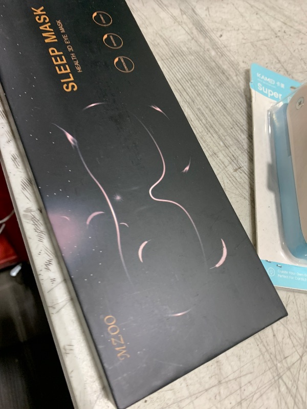 Photo 1 of MZOO Luxury Sleep Eye Mask for Side Sleeper Men Women, Zero Eye Pressure 3D Sleeping Mask, Light Blocking Patented Design Night Blindfold, Soft Eye Shade Cover for Travel, Black