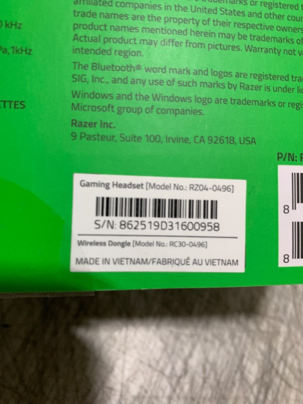 Photo 1 of Razer BlackShark V2 HyperSpeed Wireless Gaming Headset: 2.4GHz, Bluetooth or USB - THX Spatial Audio - Titanium 50mm Drivers - 70 Hr Battery - for Xbox Series X, Series S, PS5, PC, Switch 2 - Black