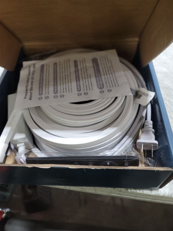 Photo 1 of VOEWT LED Strip Lights 65.2ft 110-120V,Dimmable Silicone Neon Rope Lights,Flexible Outdoor Waterproof Neon Strip Lights for Mirror,Kitchen,Cabinet,DIY Lighting