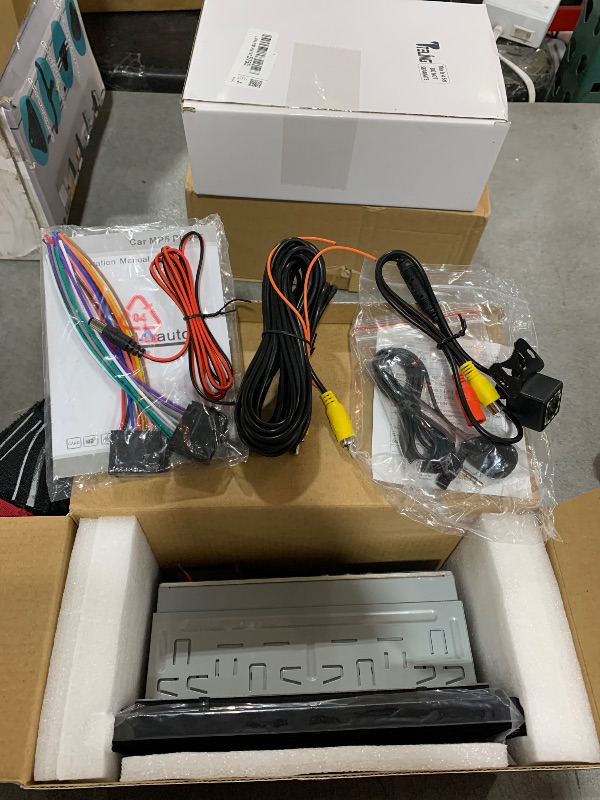 Photo 1 of 9inch Single Din Touchscreen Car Stereo Compatible with Apple Carplay and Android Auto, Bluetooth Car Radio with Backup Camera