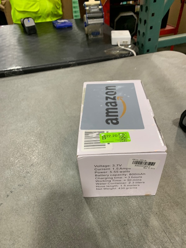 Photo 1 of Portable Travel Bidet Electric Rechargeable Handheld Personal Bidet Sprayer for Personal Cleaning for Toilet with 2.3 liters Water container (Black)