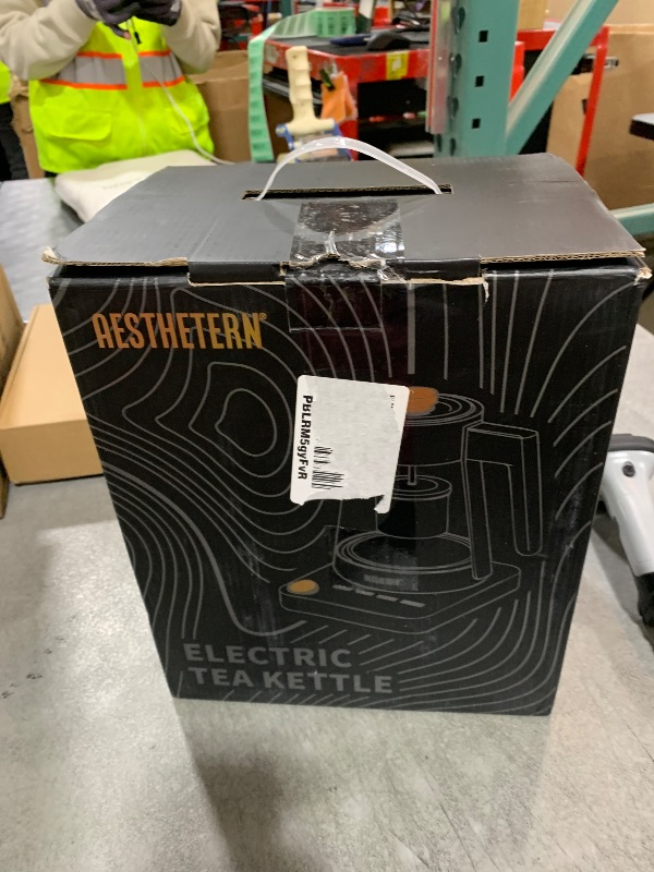 Photo 1 of Aesthetern Electric Tea Kettle with Infuser 1.7L Glass Electric Kettle with Temperature Control Automatic Shut Off 12H Keep Warm for Tea Coffee Water Heater, Black