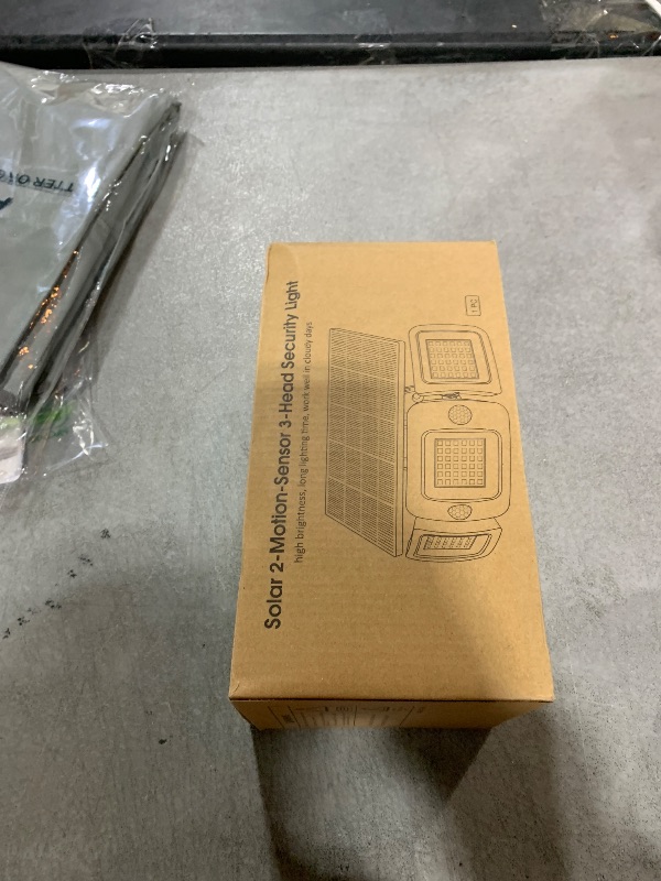 Photo 1 of intelamp Solar Outdoor Lights,6000mAh Motion Sensor with Dual Sensors,Waterproof Solar Flood Lights 270°Wide Angle for Outside with 3 Modes