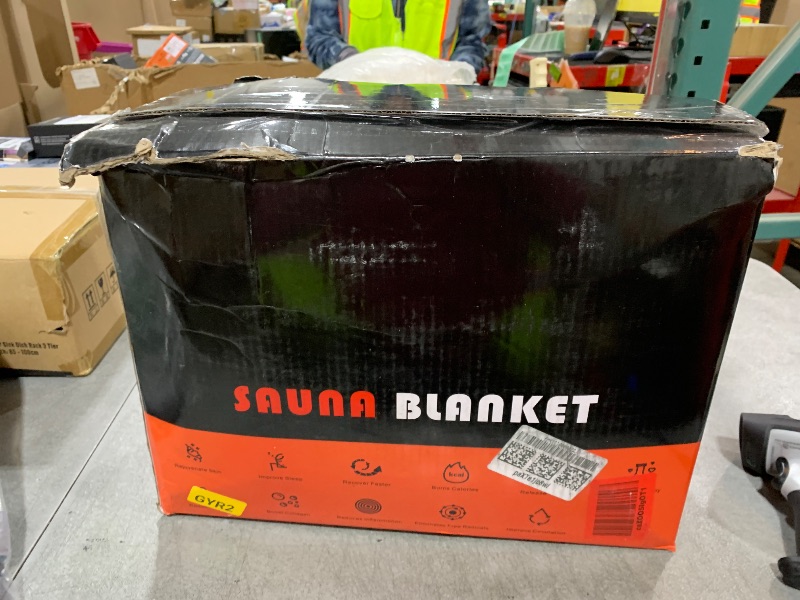 Photo 1 of yamxun Infrared Sauna Blanket for Home: Portable Full Body Detox Wrap with Deep Heat Relaxation - Adjustable 86-176°F Far Infrared Therapy 20-60 Min Timer Waterproof Foldable Design 71 x 31.5 Inch