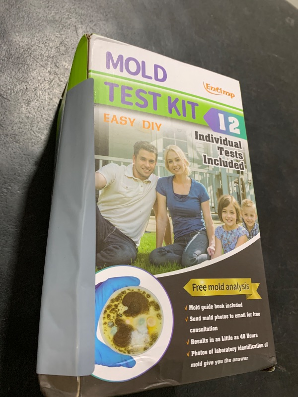 Photo 1 of Mold Test Kit for Home Within 12 Individual Tests,DIY Detector at Home, Surface Mold,HVAC,Indoor Air Quality Testing Kits,Black Mold Testing,Includes Detailed Mold Identification Guide and Free Lab
