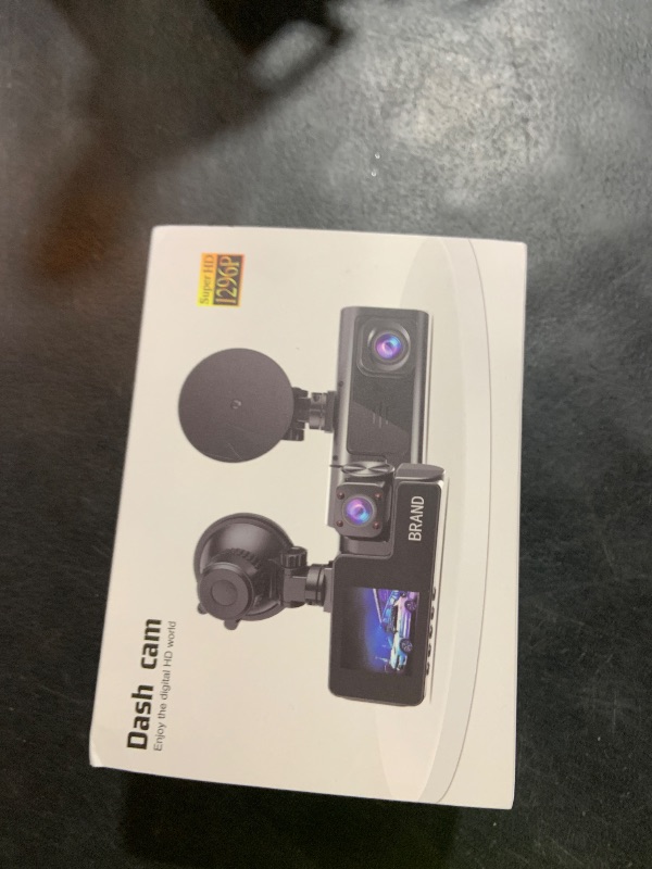 Photo 1 of 1080P Dual Dash Camera for Car Front and Inside Dashcam Car Security Video Recorder,170°Wide Angle Vehicle Cam,WDR,G-Sensor,2’’ IPS Screen,Loop Recording,Night Vision (Dual Dash Cam with 32G Card)