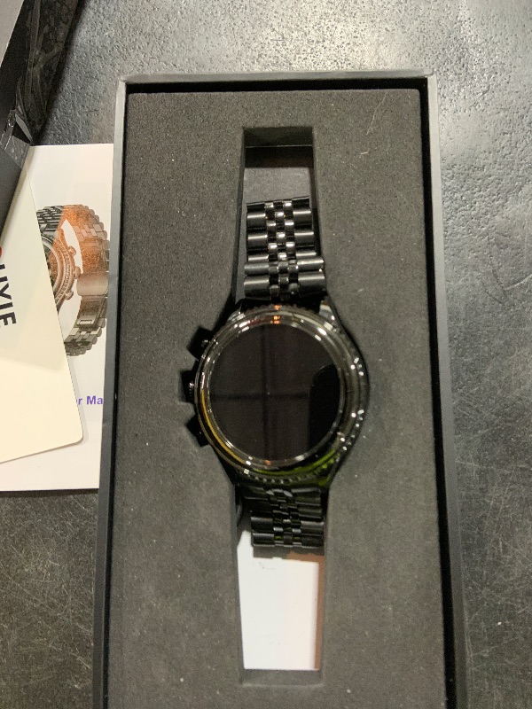 Photo 1 of 2025 Rotating Bezel Smart Watch for Men with Bluetooth Call, Heart Rate, Blood Pressure, SpO2, Sleep Monitor, Waterproof Round Watch with Encoder Knob, 1.32" AMOLED Display, Compatible Android and iOS