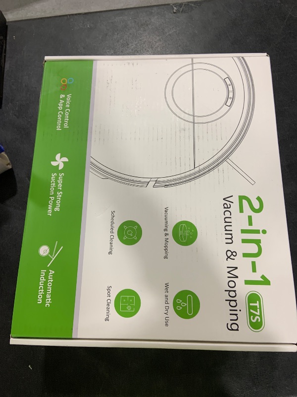 Photo 1 of UMMUND Robot Vacuum and Mop Combo, 2 in 1 Mopping Robotic Vacuum Cleaner with Schedule, Wi-Fi/App/Remote, Strong Suction, Self-Charging, Slim, Ideal for Hard Floor, Pet Hair, Low-Pile Carpet