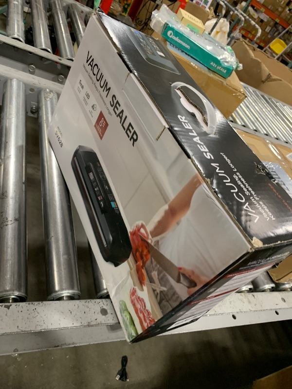 Photo 1 of 95KPa Vacuum Sealer Machine for Food, Automatic with Dual 12mm Heat Seal, 10-in-1 Modes, Built-in Cutter & Bag Storage, Includes 1 Roll and 10 Pre-Cut Bags