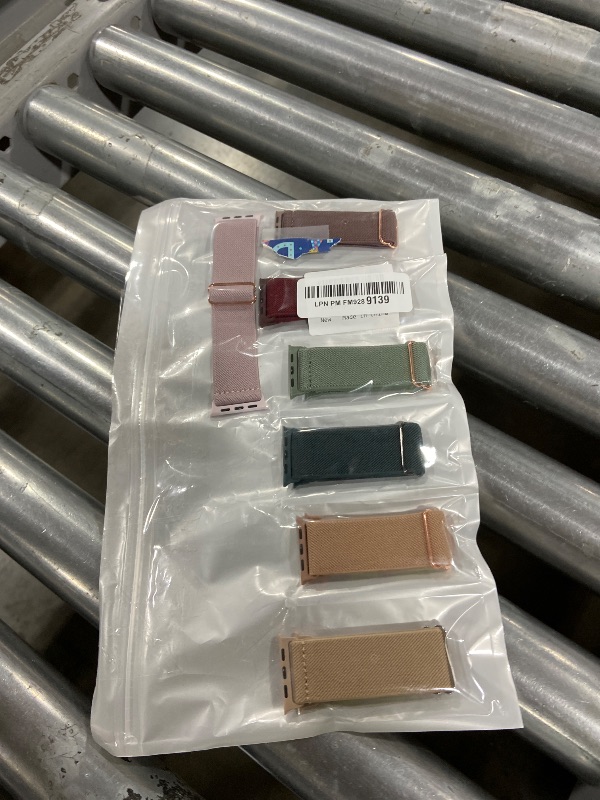 Photo 1 of 10 Pack Stretchy Bands Compatible with Apple Watch Band 40mm 38mm 41mm 42mm 44mm 45mm 46mm 49mm Women Men, Water-Resistant Solo Loop Elastic Sport Straps for iWatch Series 11 10 9 8 7 6 5 4 3 SE Ultra