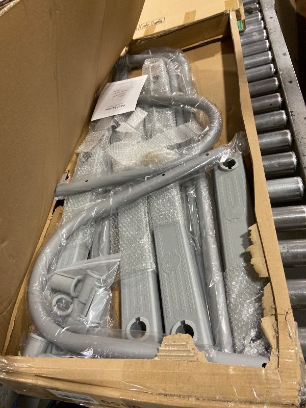 Photo 1 of Above Ground Pool Ladder, Heavy Duty Luxury Pool Ladder, Corrosion Resistant Metal Frame, Suitable for Pools up 42 Inches tdeep Above Ground, Easy to Assemble and Climb,Anti Slip