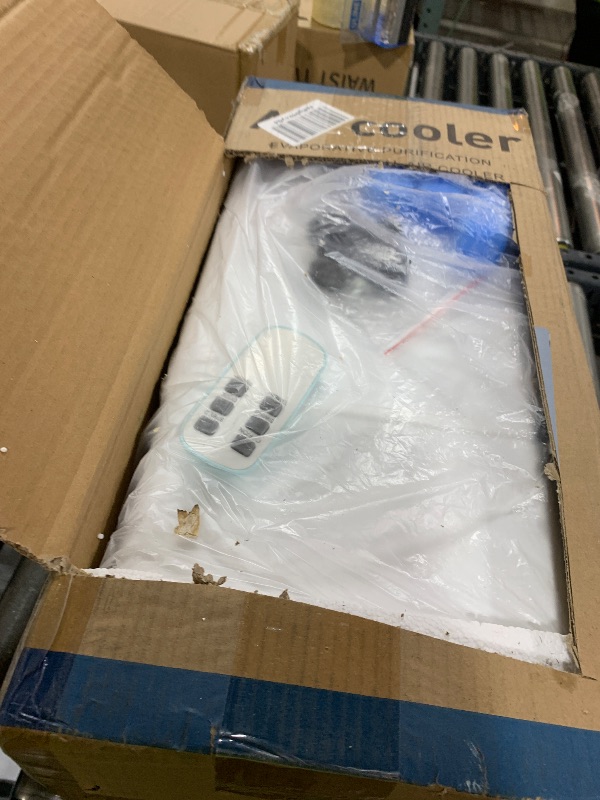 Photo 1 of Portable Air Conditioners, 3 IN 1 Windowless Air Conditioner Portable with Remote, Fast Cooling Evaporative Air Cooler with 3 Ice Box, Swamp Cooler 1-7H Timer 3-Speed Portable AC for Room Office White
