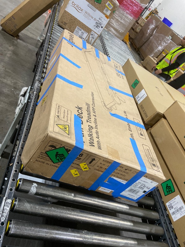 Photo 1 of Walking Pad Treadmill with 15% Auto Incline, Under Desk Treadmill for Home Office, 3.0HP Brushless Motorized, 350lbs Capacity, Upright Space-Saving Design, APP