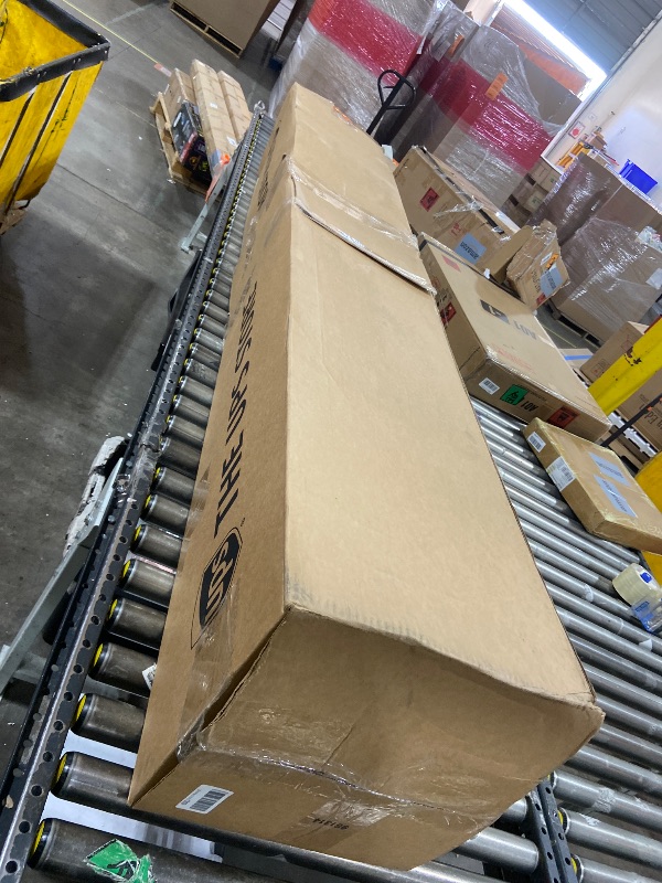 Photo 1 of National Tree Company 7.5 ft Pre-Lit Dunhill Fir Artificial Christmas Tree, 700 LED Lights, 2,514 Tips, Foot Pedal, 10 Light Functions, Includes Stand, Green