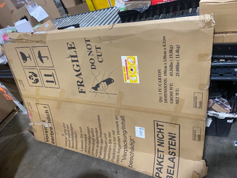 Photo 1 of WHITEBOARD HAS MAJOR DAMAGE********* Lockways Large Dry Erase Board 72 x 48 Inch, Magnetic White Board for Wall, Aluminium Frame Whiteboard with Marker Tray for Office & School