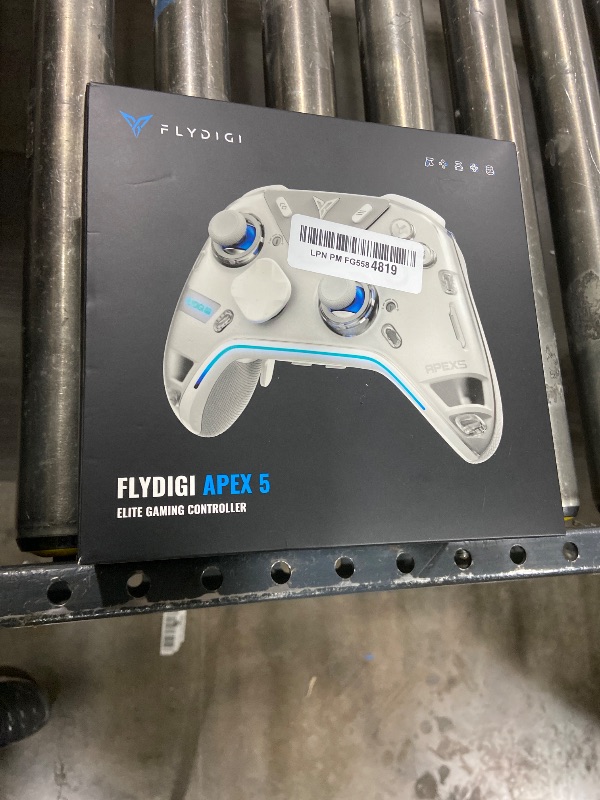 Photo 1 of FLYDIGI Apex 5 PC Controller, Forceflex Joystick 2.0, ForceAdapt Triggers, 3ms Ultra-Low Latency, RGB Light Bar, Full-Color LCD Display,1500mAh Battery PC/NS/Android/TV