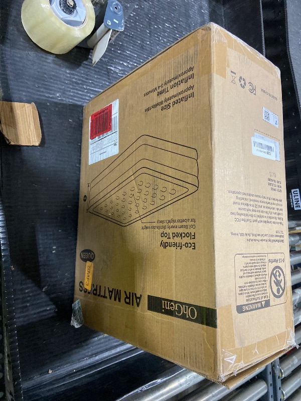 Photo 1 of OhGeni Air Mattress Queen with Built in Pump, Inflatable Mattress Blow Up Mattress 18 Raised Comfort,Upgraded Surface Portable Bed, Air Bed for Home, Guest, Camping, Colchone Inflable, 650 lbs