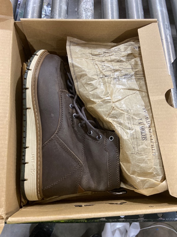 Photo 1 of KEEN Utility Men's San Jose 6" Alloy Toe Work Boot, Falcon/Caramel Cafe, 7 Wide US