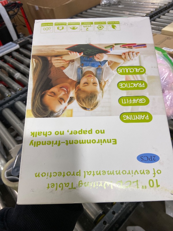 Photo 1 of [2 Pieces] LCD Writing Board, 10 Inches, Genialba Colourful LCD Writing Tablet, LCD Writing Tablet, Electronic Tablet, Graphic Tablet for Children's Games 3 4 5 6 7 Years Boys Girls (Purple & Pink)