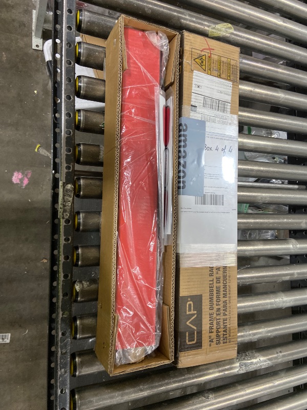 Photo 1 of CAP Barbell A-Frame Dumbbell Weight Rack, Red, RK-12BIS-RD