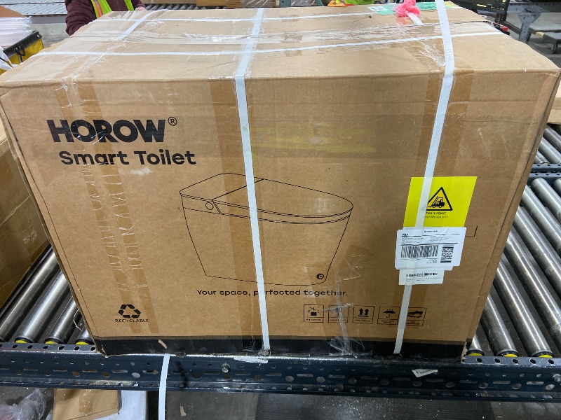 Photo 1 of HOROW Artistic Smart Toilet with Powerful Flush, Auto Open/Close Lid, Bidet with Instant Warm Water, Elongated Heated Seat, Dryer, Night Light, Deodorization