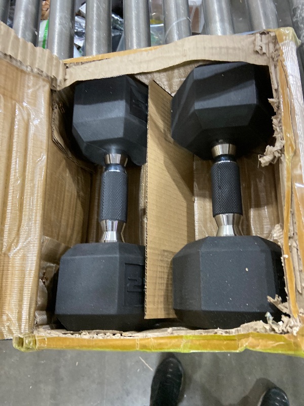 Photo 1 of CAP Barbell 50 lbs Coated Dumbbell Set with Comfort handle, 25LBx2