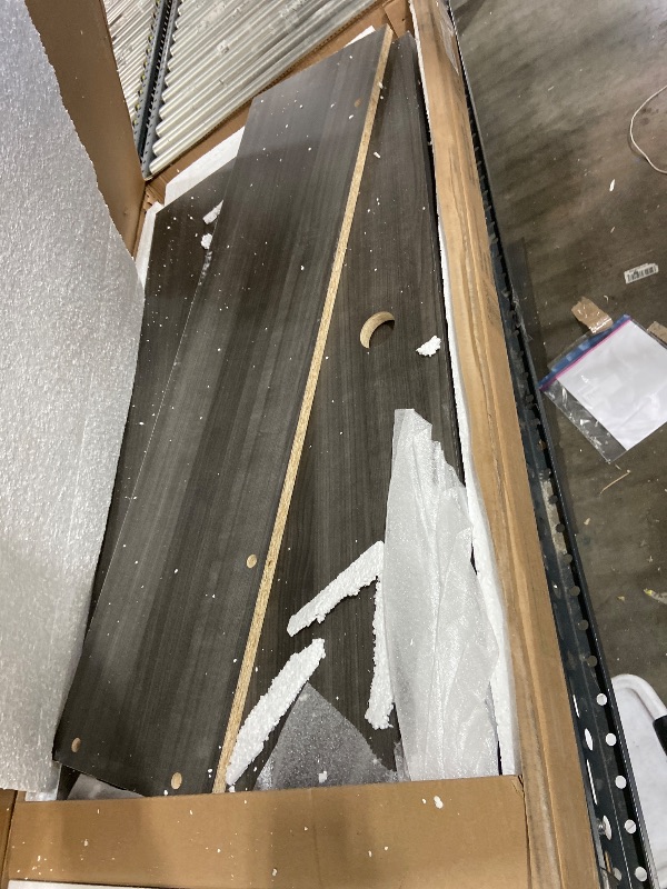 Photo 1 of Bush Furniture Cabot 42W Shell Desk Return in Heather Gray