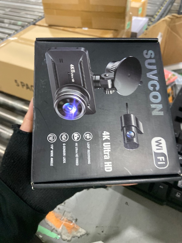 Photo 1 of Dash Cam Front and Rear 4K/1080P, Dash Camera for Cars Build in WiFi, Full HD Dash Cam with APP Control, 3.94'' IPS Screen Dash Camera with 32GB SD Card, G-Sensor, 24Hr Parking Mote, Loop Recording