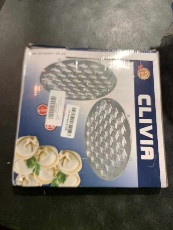 Photo 1 of Russian Ravioli Maker Dumplings Mold Metal Maker Pelmeni Meat Dumplings Maker 37 Holes Handmade Dumpling Cutter Black for Holiday Party Household Use