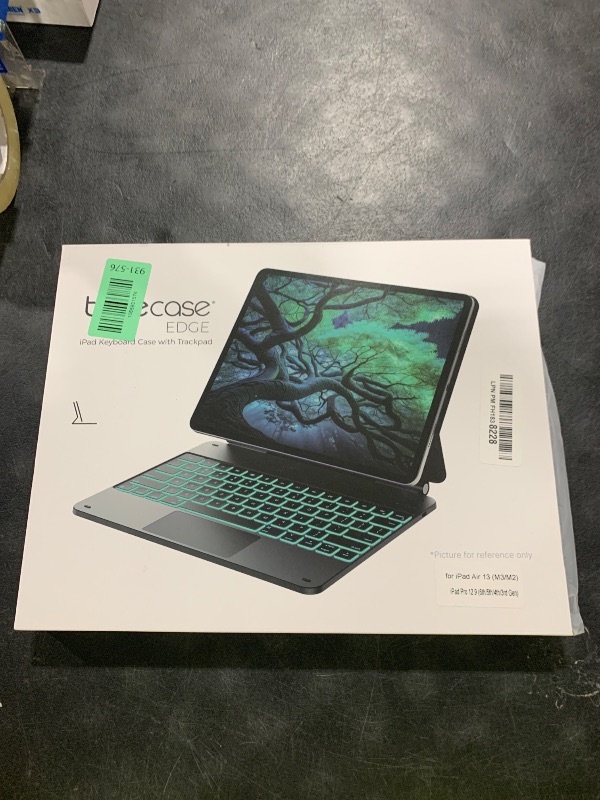 Photo 1 of typecase Edge Keyboard Case for iPad Air 13-inch(M3/M2, 2025/2024) & iPad Pro 12.9-inch(6th/5th/4th/3rd Gen), Magic Keyboard with 11-Color Backlight, Multi-Touch Trackpad, Pencil Holder, Black