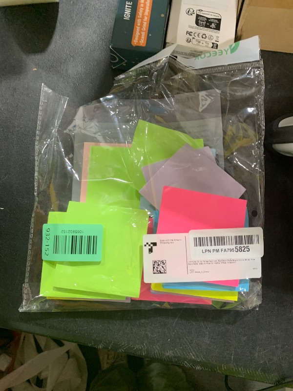 Photo 1 of (18 Pads) Sticky Notes 3x3 inch, Self-Stick Pads Bright Colors Sticky Note, Recyclable, Easy to Post for Home, Office, Notebook
