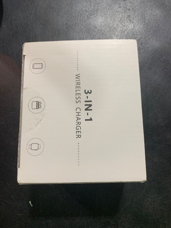 Photo 1 of Wireless Charging Station,3 in 1 Charging Stand Made for Apple Watch Ultra 11 10 9 8 7 6 SE 5 4 3,Fast Wireless Charger Made for iPhone 17/Air/16/15/14/13/12,for AirPods Pro(with Adapter) (Black)