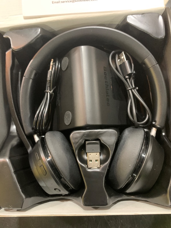 Photo 1 of (Upgraded Version) Wireless Headset, Bluetooth Headset with Noise Cancelling Microphone, Best Headphones with Mic Mute & USB Dongle for PC/Computer/Laptop/Cell Phones/Remote Work/Call Center