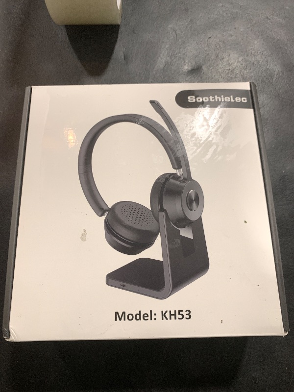 Photo 1 of (Upgraded Version) Wireless Headset, Bluetooth Headset with Noise Cancelling Microphone, Best Headphones with Mic Mute & USB Dongle for PC/Computer/Laptop/Cell Phones/Remote Work/Call Center