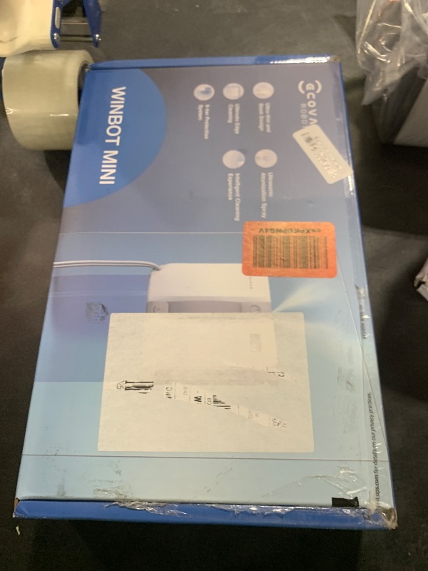 Photo 1 of ECOVACS WINBOT Mini Window Cleaning Robot - Compact Design, Dual Nozzles with Ultrasonic Spray, 9-Stage Protection System, Intelligent Path Planning, 3 Cleaning Modes, Anti-Slipping System