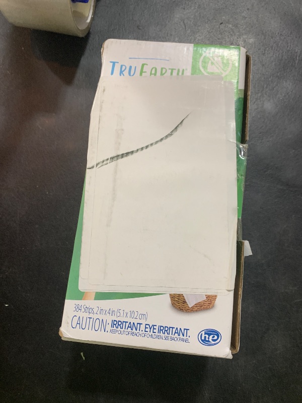 Photo 1 of Tru Earth Compact Dry Laundry Detergent Sheets, Unscented - Up to 768 Loads (384 Count) - Paraben-Free - Original Eco-Strip Liquidless Detergent, Travel Sheets, Bulk