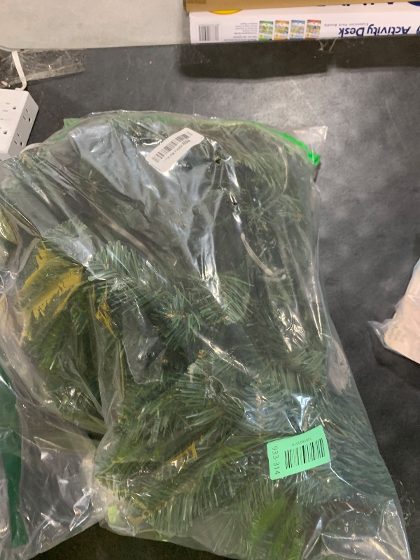 Photo 1 of Green 3ft Christmas Tree with Lights, Small 36inch Artificial Tree Mini Table Top Decorations, Xmas Desk Tree with 80 Colored Lights, 200 Branch, Holiday Decor for Home,Indoor Office Tabletop