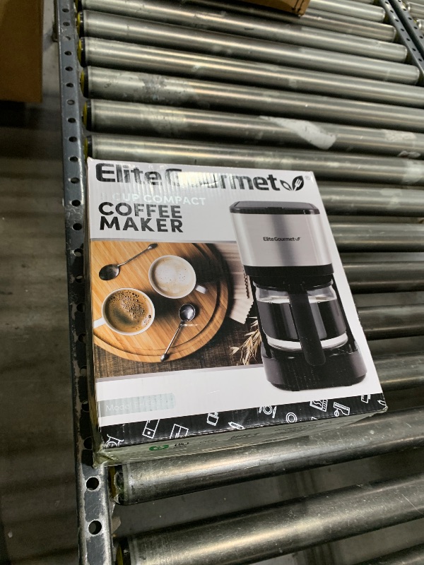 Photo 1 of Elite Gourmet EHC9420 Automatic 5-Cup Brew & Drip Coffee Maker with Pause N Serve Reusable Filter, On/Off Switch, Water Level Indicator, Stainless Steel