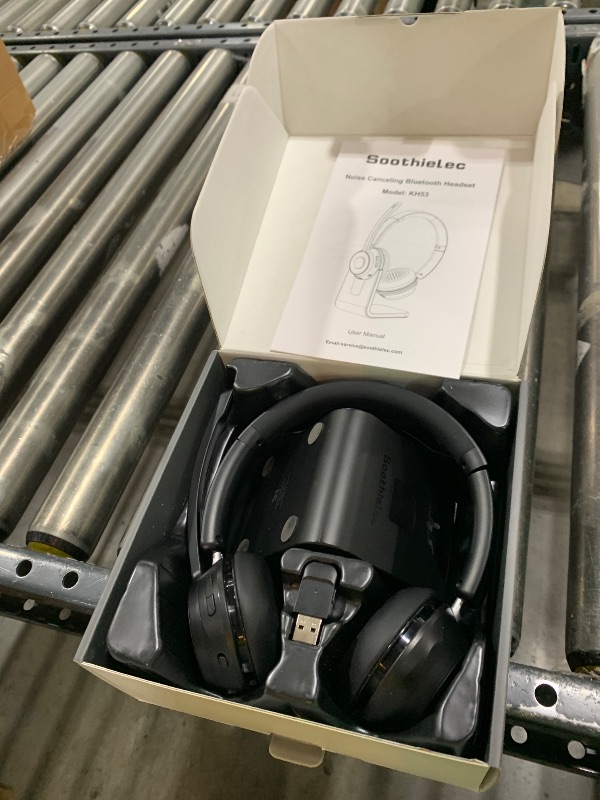 Photo 1 of (Upgraded Version) Wireless Headset, Bluetooth Headset with Noise Cancelling Microphone, Best Headphones with Mic Mute & USB Dongle for PC/Computer/Laptop/Cell Phones/Remote Work/Call Center