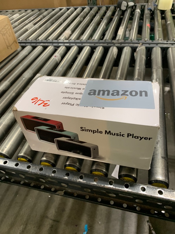 Photo 1 of iGuerburn Simple Music Player for Dementia Elderly Seniors Easy MP3 Player as Alzheimers Dementia Visually Impaired Patients Product Gift One-Touch Controls ON/Off Retro Music Box (Cyan)